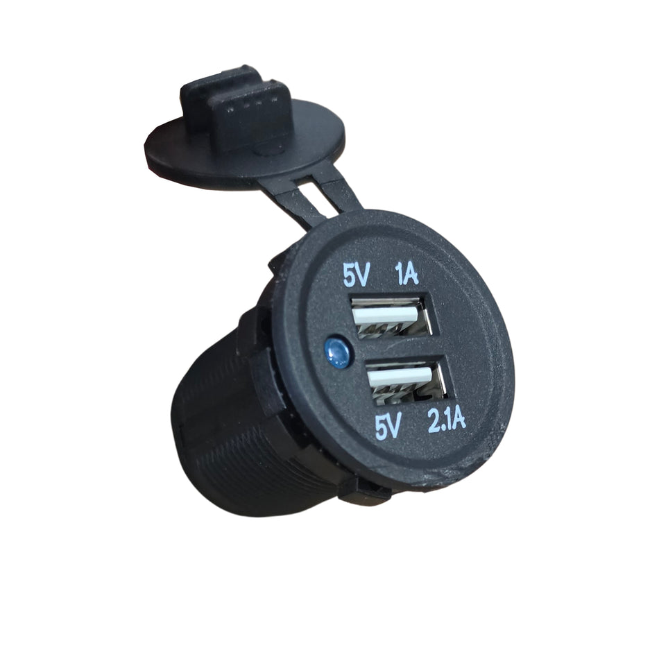 Dual USB Charging Port — Dashboard Mount [All Carts]